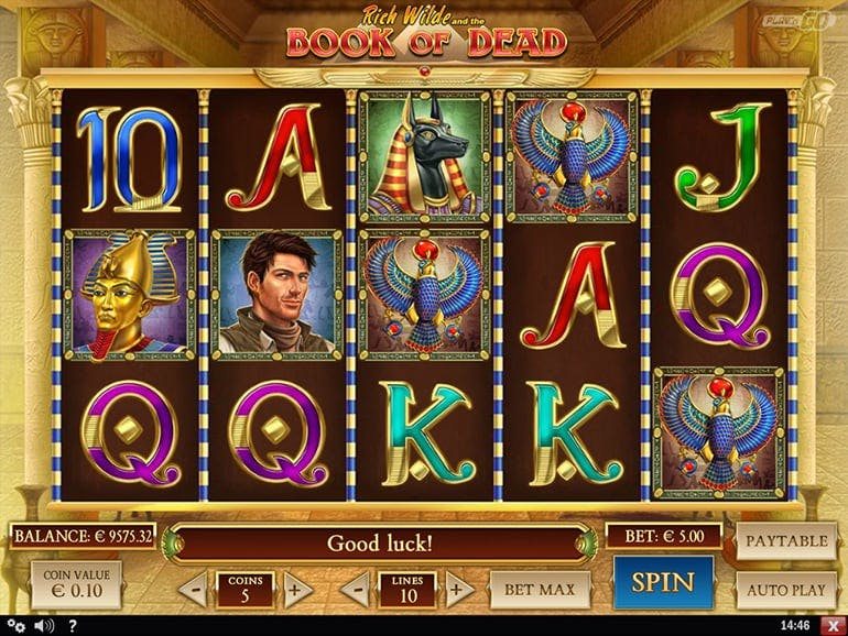 Book of Dead at Bloodyslots Casino